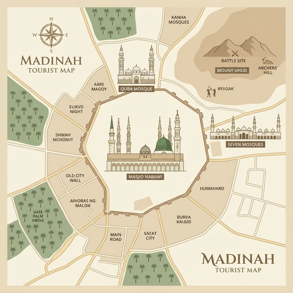 Prophet's Mosque in Madinah - Professional Ziyarat tour service and Umrah taxi from Makkah to Madinah